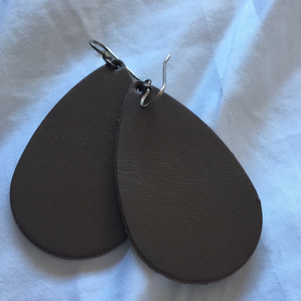 Nickel and Suede earrings